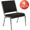 image:imageNew Item Type Name 4 Pk HERCULES Series 950 lb Rated Bariatric medical Reception ChairBlack Fabric