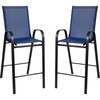 image:imageFlash Furniture 4 Pack Brazos Series Navy Outdoor Barstools with Flex Comfort Material and Metal FrameNavy
