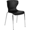 image:imageFlash Furniture 4 Pack Lowell Contemporary Design Citrus Green Plastic Stack ChairBlack