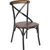 image:imageFlash Furniture Advantage XBack Chair with Metal Bracing and Fruitwood SeatBlackFruitwood