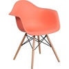 image:imageFlash Furniture Alonza Series Green Plastic Chair with Wooden LegsPeach