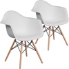 image:imageFlash Furniture Alonza Series Green Plastic Chair with Wooden LegsWhite