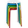 image:imageFlash Furniture Bailey Plastic Nesting Stack Stools 175Height Assorted Colors 5 PackAssorted