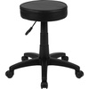 image:imageFlash Furniture Baker Black Adjustable Doctors Stool on Wheels with Ergonomic Molded Seat