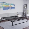 image:imageFlash Furniture Bentley 14 Metal Platform Bed Frame  Black FrameSteel Slat Supports  125 Underbed Storage  No Box Spring Needed  Quick Lock FunctionalityKing