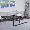 image:imageFlash Furniture Bentley 14 Metal Platform Bed Frame  Black FrameSteel Slats  125 Underbed Storage  No Box Spring Needed  Quick Lock FunctionalityQueen