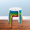 image:imageFlash Furniture Bentley Plastic Nesting Stack Stools 115Height Assorted Colors 5 Pack