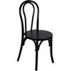 image:imageFlash Furniture Betsy Commercial Solid Wood Dining Chair Thonet Style Stackable Design Mortise and Tenon 350 lbs Static Weight Capacity Early AmericanBlack