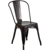 image:imageFlash Furniture Blake Commercial Grade 4 Pack Distressed Orange Metal IndoorOutdoor Stackable ChairBlackantique Gold