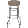 image:imageFlash Furniture Bruno 2 Pack Double Ring Chrome Barstool with Black SeatBeige