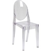 image:imageFlash Furniture Cheryl IndoorOutdoor Ghost Accent and Dining Chair with Contoured Seat Stackable Transparent Restaurant Chair Transparent Crystal1