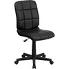 image:imageFlash Furniture Clayton MidBack Purple Quilted Vinyl Swivel Task Office ChairBlack