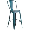 Distressed Kelly Blue-teal
