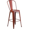 Distressed Kelly Red