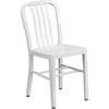 image:imageFlash Furniture Commercial Grade Black Metal IndoorOutdoor ChairWhite