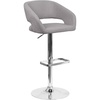 Gray Fabric/Chrome Frame