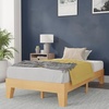 image:imageFlash Furniture Evelyn Wooden Platform Bed  Natural Pine Finish  Queen  Wooden Slat Support  No Box Spring Required  Easy AssemblyNatural