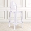 image:imageFlash Furniture Ghost Barstool with Oval Back in Transparent Crystal1 Pack
