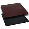 image:imageFlash Furniture Glenbrook 24 Square Table Top with Black or Mahogany Reversible Laminate TopBlackMahogany