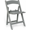 image:imageFlash Furniture HERCULES Kids White Resin Folding Chair with White Vinyl Padded SeatGrey