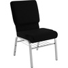 Black Fabric/Silver Vein Frame