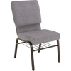 Gray Fabric/Gold Vein Frame