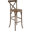 image:imageFlash Furniture HERCULES Series Dark Antique Wood Cross Back Barstool1 Pack