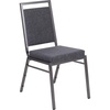 image:imageFlash Furniture HERCULES Series Square Back Stacking Banquet Chair in Dark Gray Fabric with Silvervein FrameDark Gray FabricSilver Vein Frame