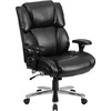 image:imageFlash Furniture Hercules Series 247 Intensive Use LeatherSoft Swivel Office Chair Ergonomic HighBack Executive Chair with Padded SeatArms BlackBlack Leathersoft