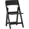 image:imageFlash Furniture Hercules Series Folding Chair  White Resin  Set of 4 800LB Weight Capacity Comfortable Event Chair  Light Weight Folding ChairBlack