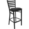Black Vinyl Seat/Black Metal Frame