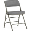 image:imageFlash Furniture Hercules Series Metal Folding Chair with Cushioned Seat Fabric Upholstered Event Chair with 300lb Static Weight Capacity GrayGray FabricGray Frame