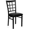 Black Vinyl Seat/Black Metal Frame