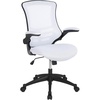 image:imageFlash Furniture Kelista MidBack Swivel Office Chair with Adjustable Seat Height Ergonomic Mesh Desk Chair with LeatherSoft Seat BlackWhite Mesh