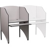 image:imageFlash Furniture Kevin Starter Student Study Carrel for Testing Centers and Classrooms Starter Study Carrel UnitPrivate Student Testing Desk GrayNebula Grey