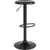 image:imageFlash Furniture Madrid Series Adjustable Height Retro Metal Barstool with Footrest Backless Adjustable Bar or Counter Height Swivel Stool GoldBlack