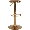 image:imageFlash Furniture Madrid Series Adjustable Height Retro Metal Barstool with Footrest Backless Adjustable Bar or Counter Height Swivel Stool GoldGold