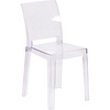 image:imageFlash Furniture McKenna 4 Pack Ghost Chair with Square Back in Transparent CrystalSet of 1