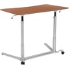 image:imageFlash Furniture Merritt SitDown StandUp Dark Wood Grain Computer Ergonomic Desk with 37375W Top Adjustable Range 29  4075Cherry