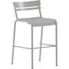 image:imageFlash Furniture Nash Commercial Grade Steel Stack Stool IndoorOutdoor Bar Stool with 2 Slat Back Set of 2 RedSilver
