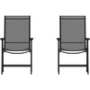 image:imageFlash Furniture Paladin Black Outdoor Folding Patio Sling Chair with Black Frame 2 PackBlack