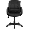 image:imageFlash Furniture Rider MidBack Black LeatherSoft Swivel Task Office Chair with Arms
