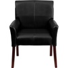 image:imageFlash Furniture Taylor LeatherSoft Upholstered Executive Side Reception Chair Lobby Chair with Cushions and Padded Arms BlackBlack