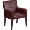 image:imageFlash Furniture Taylor LeatherSoft Upholstered Executive Side Reception Chair Lobby Chair with Cushions and Padded Arms BlackBurgundy
