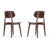 image:imageFlash Furniture Verona Solid Wood Dining Chair Commercial Grade Restaurant Chair with Contoured Backrest Solid Wood Frame Set of 2 BlackAntique Copper