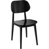 image:imageFlash Furniture Verona Solid Wood Dining Chair Commercial Grade Restaurant Chair with Contoured Backrest Solid Wood Frame Set of 2 BlackBlack