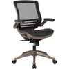 image:imageFlash Furniture Warfield MidBack Transparent Black Mesh Executive Swivel Office Chair with Melrose Gold Frame and FlipUp Arms