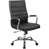 Black Leathersoft/Chrome Frame