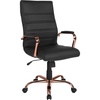 Black Leathersoft/Rose Gold Frame