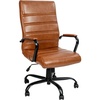 Brown Leathersoft/Black Frame